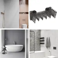 Balcony Suction Cup Drying Rack Socks Folding Drying Rack Household Clothes Rack wall-mounted Multi Clip Drying Socks Artifact 2