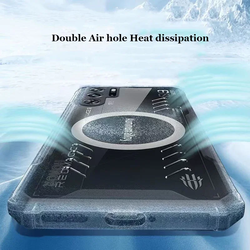 Custodia per PC con dissipazione del calore in grafene per ZTE nubia Red Magic 9 8 8s Pro Plus Custodia anti-caduta trasparente traspirante e raffreddante_voghion.com