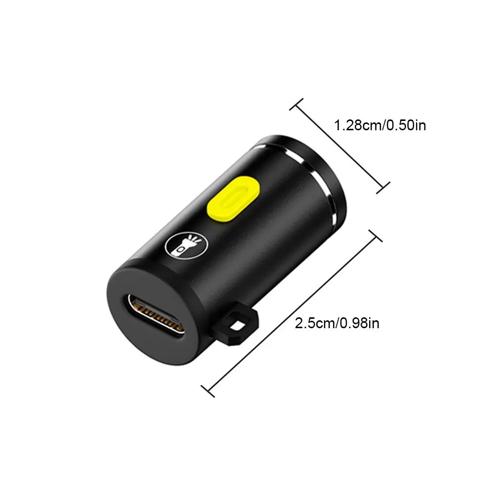 1-5PCS LED Handheld Mini Flashlight Type C Powered Small Pocket Flashlight Outdoor Emergency Light for Outdoor Hiking Camping