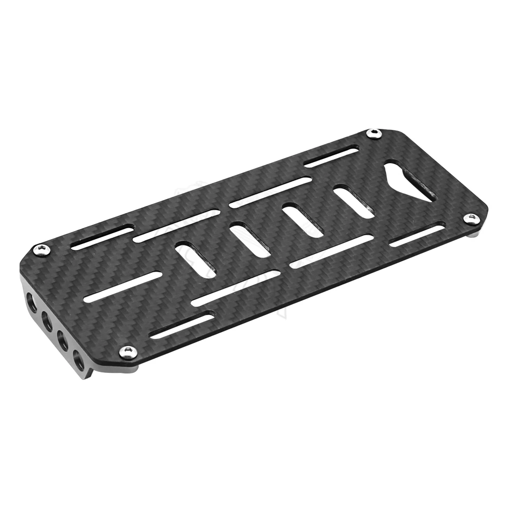 Piastra Di Montaggio Batteria In Fibra Di Carbonio Per Auto RC Axial SCX10 CC01 D90 Scala 1/10 – Accessorio Di Ricambio E Upgrade, Colore Blu - 4