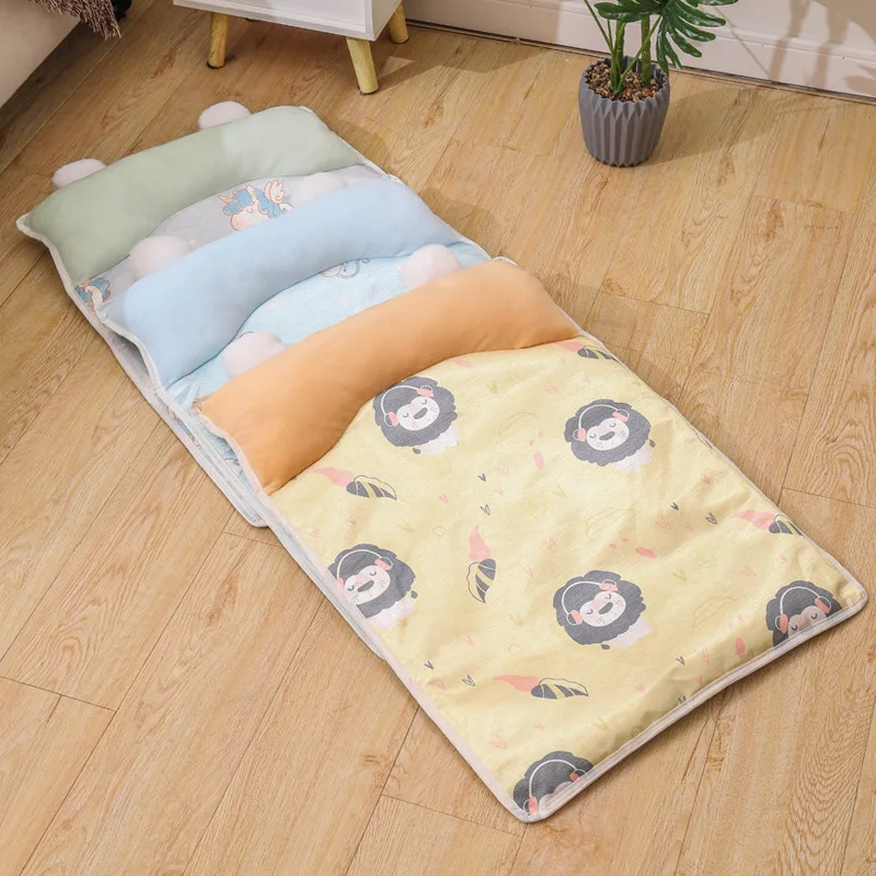 Summer Pet Cooling Mat Breathable Cat Sleeping Mat With Pillow Square Pet Bed For Cats Small Medium Dogs Cat Accessories_voghion.com