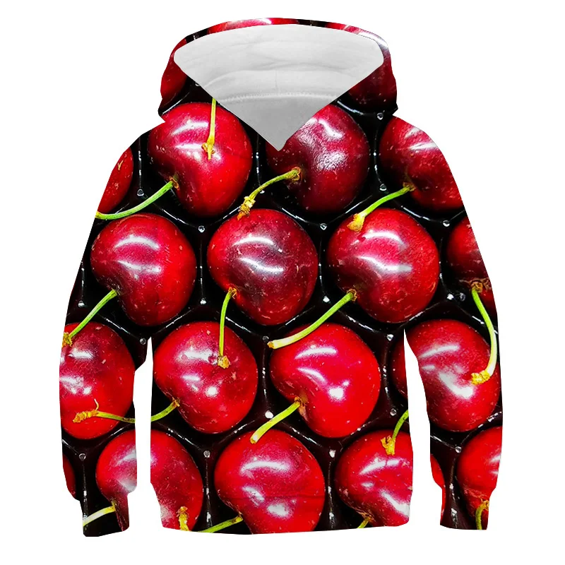 thumbnail image 1 of Sudadera con capucha con estampado de caramelos de colores, divertida sudadera con patatas fritas, jersey de macarrones para niños, camisetas de otoño, chándal informal, ropa para niños, 1 of 5