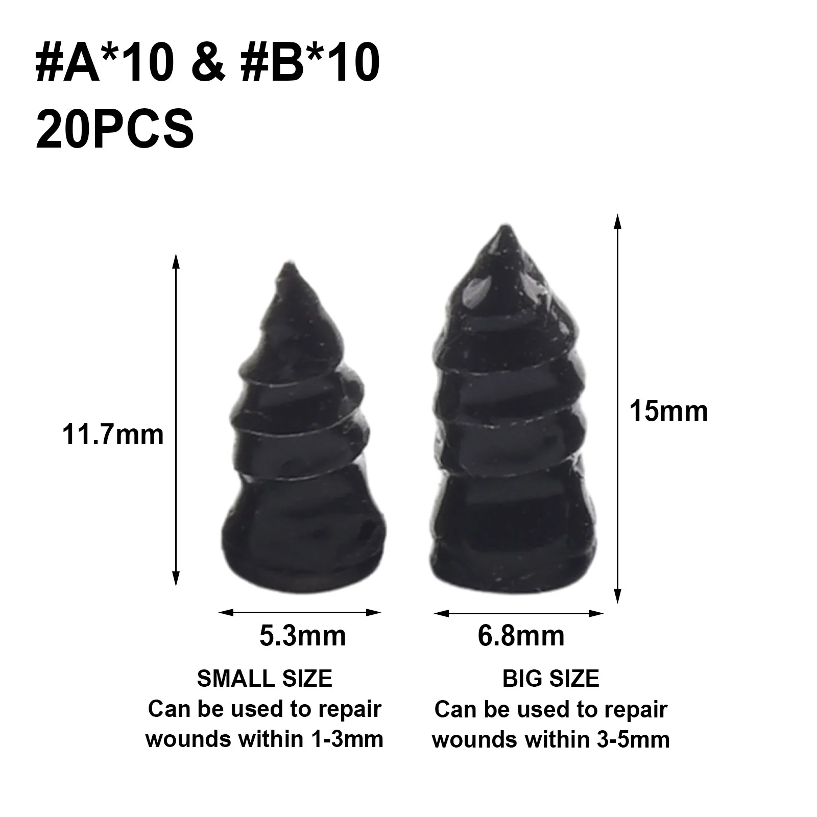 

Durable Repair Nail Car Vacuum Tire Parts Repair Universal Electric Car Motorcycle Set Wear Resistance Accessories