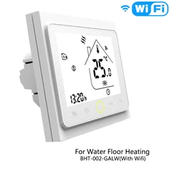 Smart Thermostat Temperature Controller for Home Heating Systems, WiFi-Enabled and Voice-Controlled (BHT-002-GALWW)
