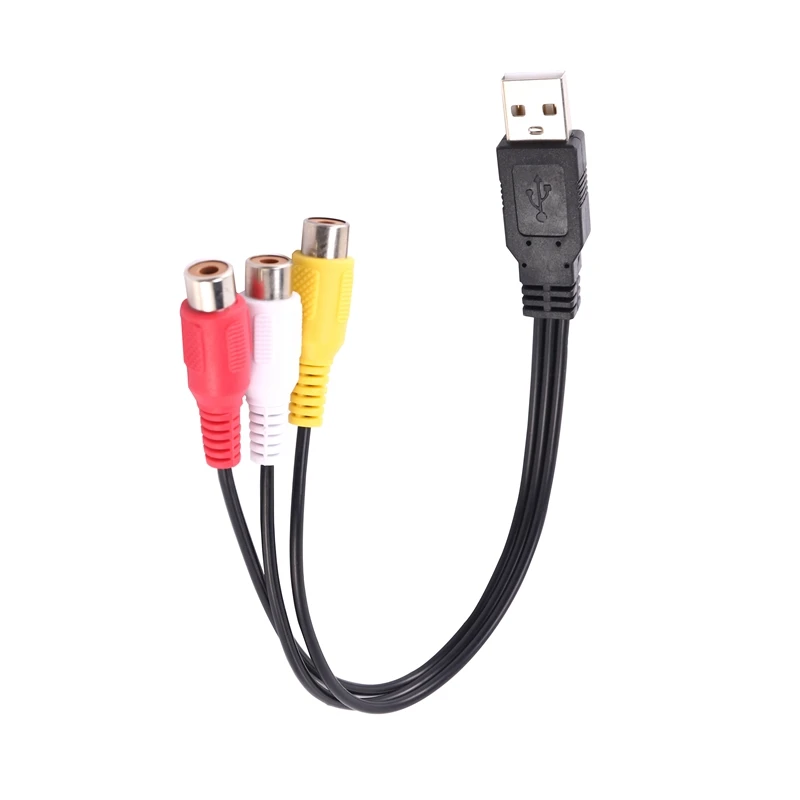 Usb  ÷ 3 Rca    ȯ  Av A/V ̺, Hdtv Tv ڷ ̾ ڵ Usb Rca ̺, 1 