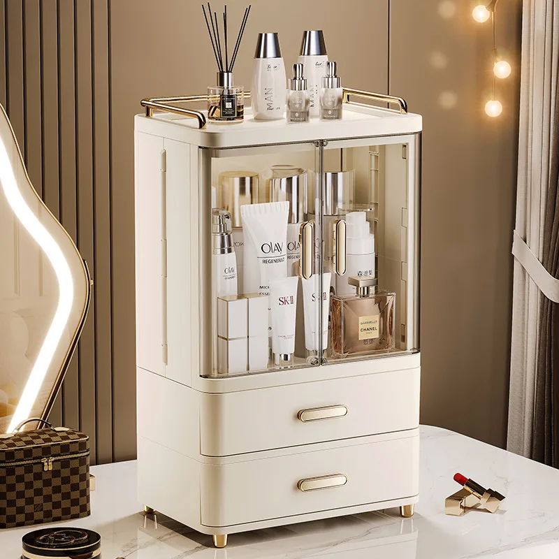 Storage box Cosmetics desktop large capacity makeup brush dust rack premium skin care product storage box 2