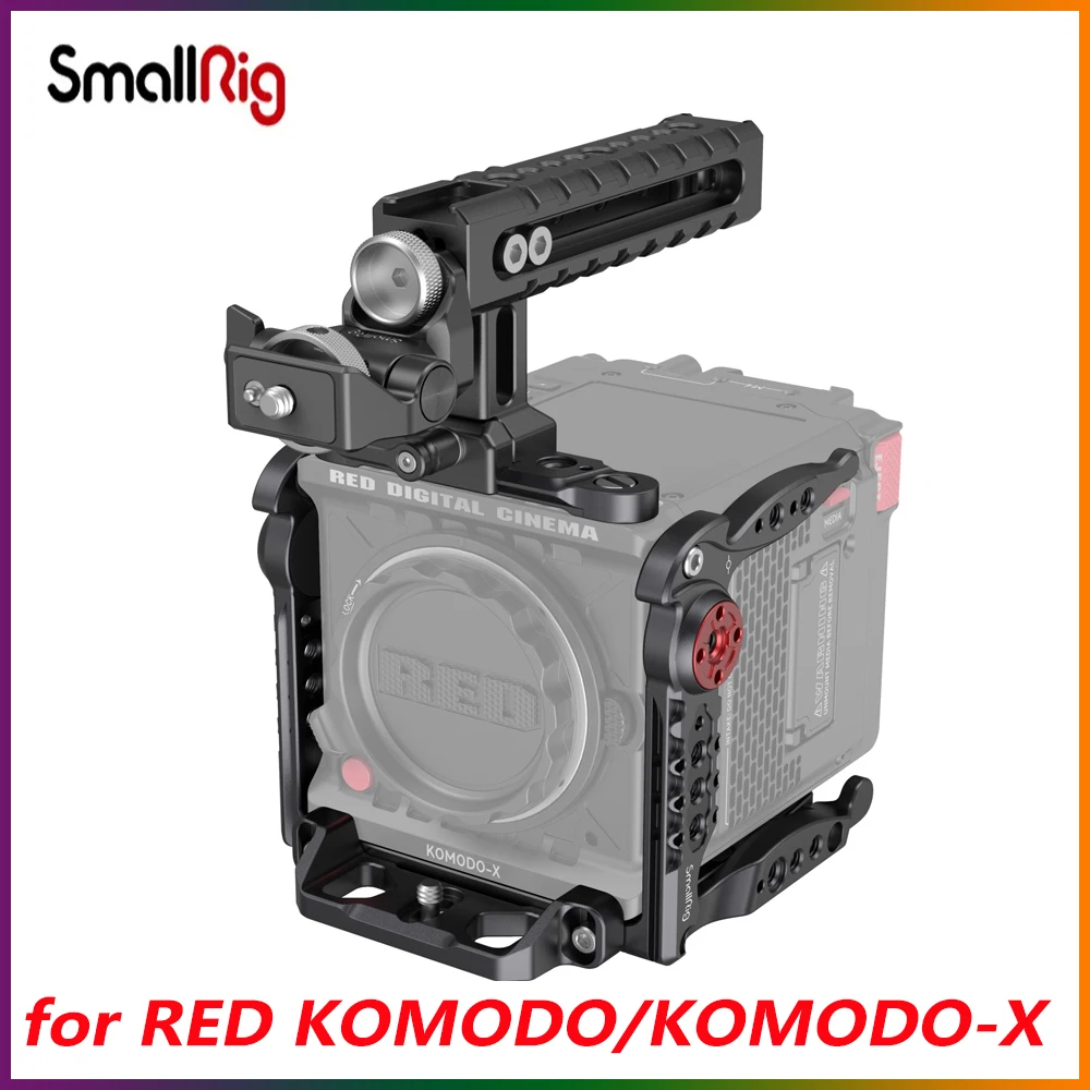Kit Gabbia Di Base Smallrig Per Kit Gabbia Per Fotocamera Con Telaio In Lega Di Alluminio Rosso Komodo / Komodo-X 4110 Robusto