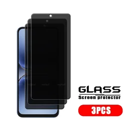 Set of Premium Privacy Tempered Glass Screen Protectors with 9H Hardness for Tecno spark 40 (3 Front Glass)