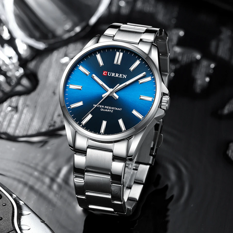 CURREN Orologio cronografo sportivo da uomo con quadrante grande con