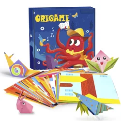 108 Pages 3D Cartoon Animal Origami DIY Handcraft Paper Kids Craft Montessori Game Art Learning Educational Toys For Children