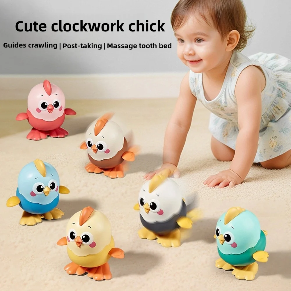 Cute Wind-up Chick Sensory Toy For Babies And Toddlers_voghion.com