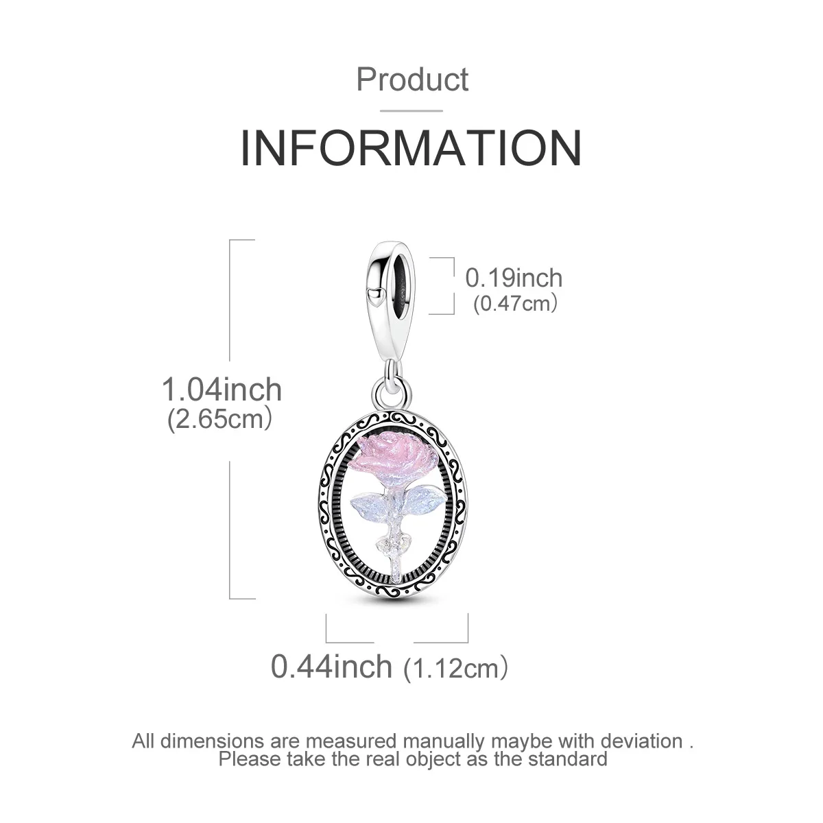 Original 925 Silver Charm Openable Nesting Doll Rose Princess Dress Pendant Fit Bracelet Diy Fashion Jewelry Image 4