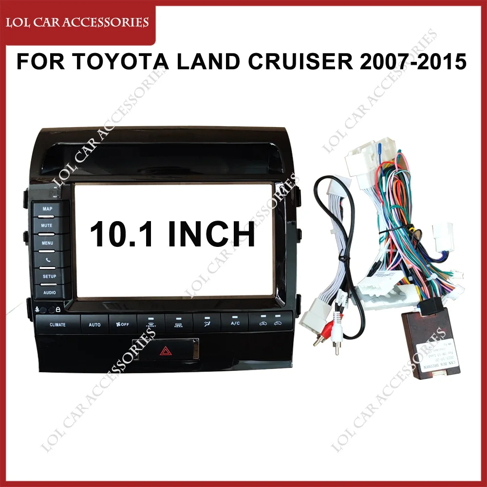 

10,1 дюймов для Toyota Land Cruiser 2007-2015 Android MP5 WIFI GPS автомобильный радиоплеер, головное устройство, стереопанель, панель, панель приборной панели, рамка