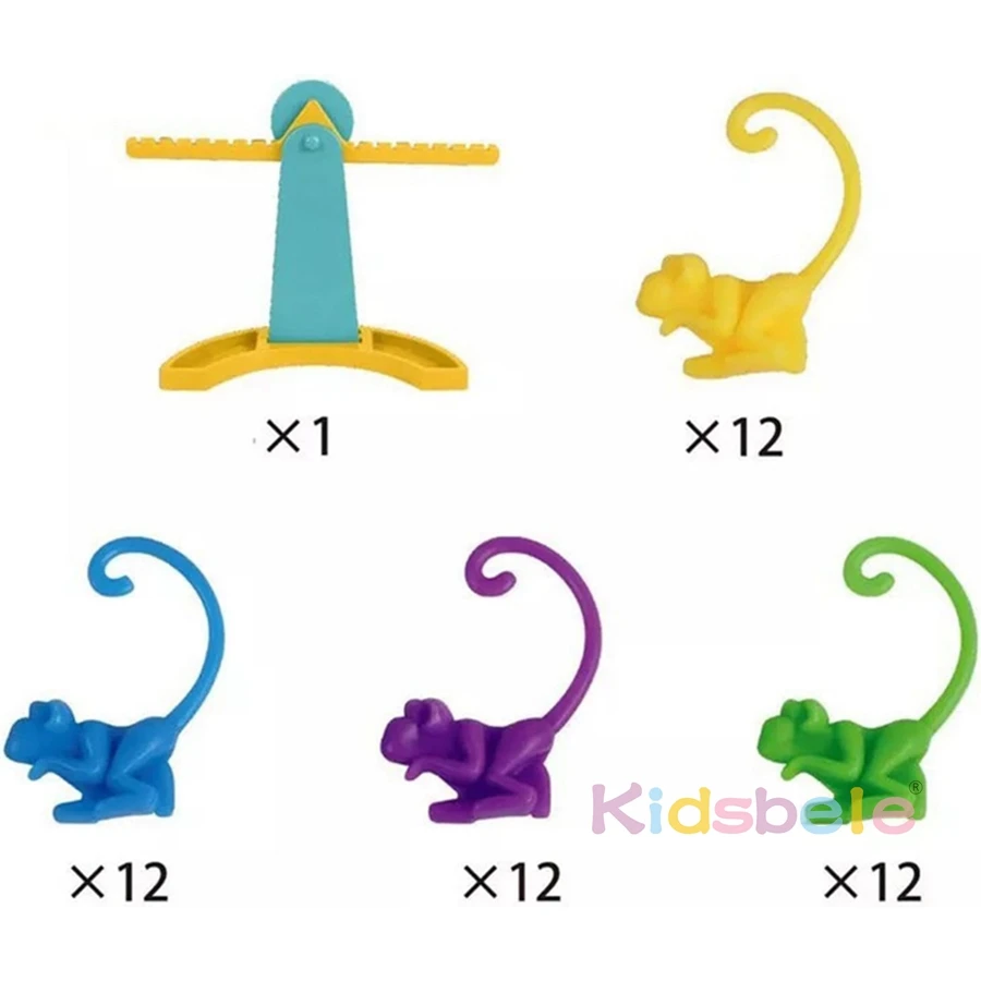 Monkey Balance Counting Toys Educational Monkey Scale Math Toy Montessori Math