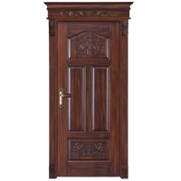 entrance solid wood doors wood door/wood panel door design 1
