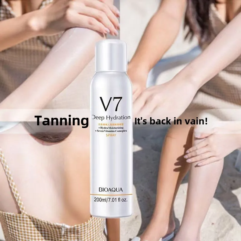 2bottles 200ml Whitening Concealer Sunscreen Isolation Spray Waterproof V7 Hydration Moisturizing Body Foundation