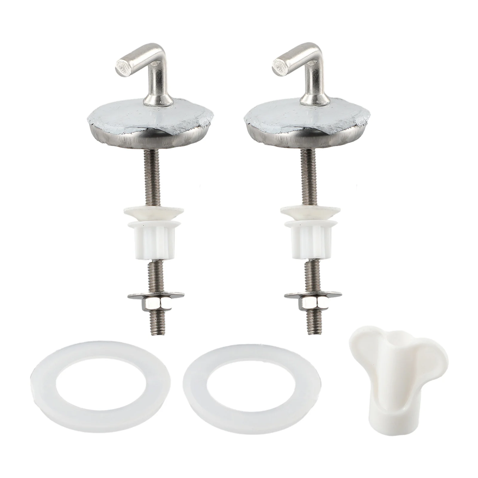 2pc Toilet Cover Hinge Top Fix WC Toilet Seat Hinges Fitting Replacing Mounting Screw Toilet Seat Cover Hinge