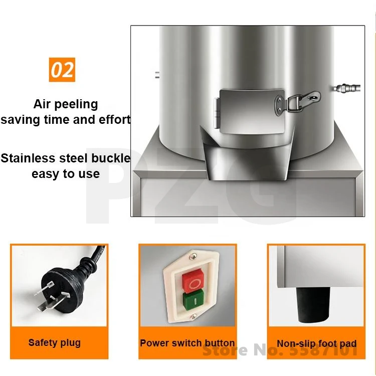 Small Electric Garlic Skin Remove Machine Garlic Peeling Maker Garlic Clove Skin Separating Peeler Garlic Separator Machine 6