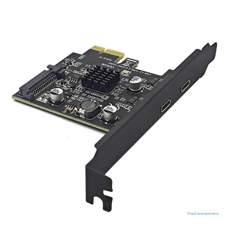 

PCIE 1X to USB 3.2 Expansion Cards 10Gpbs USB PCIE Cards Double Type DropShipping