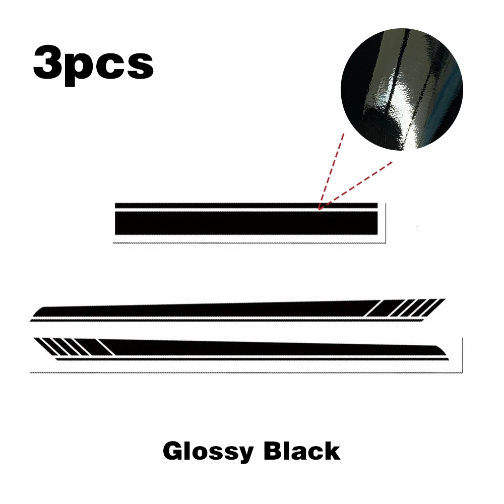 Car Vinyl Stickers Bonnet Decal Decoration Long Strip Door Decal Double Sided Tape for Car Accessories