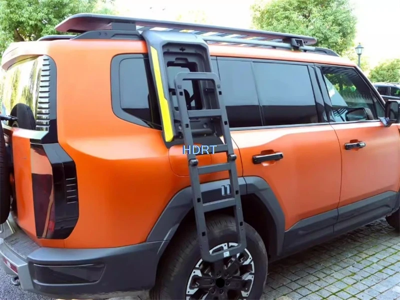 체리 제투어 G700 2025+ 차량용 오프로드 리어 윈도우 사이드 폴딩 래더 키트 보호 장식 액세서리 자동차 부품