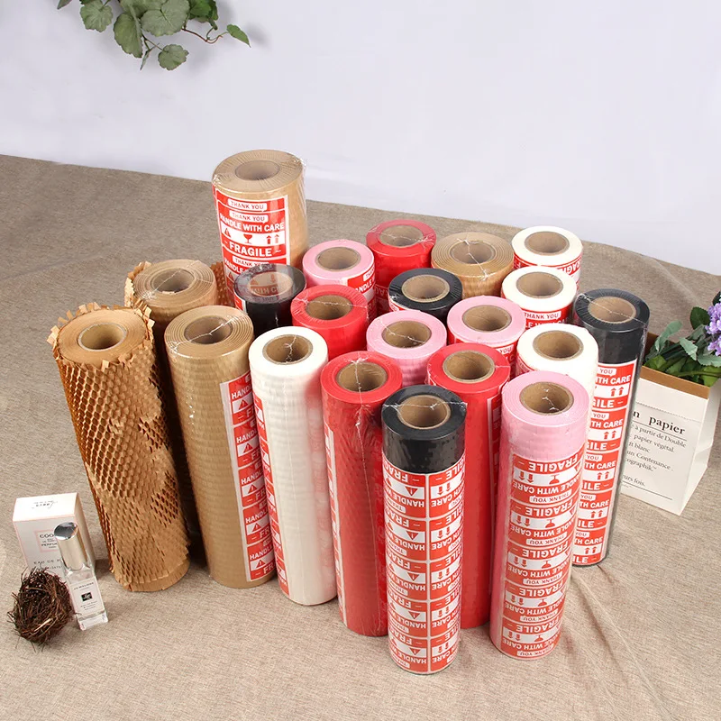Honeycomb Paper Wrapping Gift Papers Cushioning Anti-collision Filling Material Kraft Paper Bag Jewelry Cosmetics Wrapping Papel
