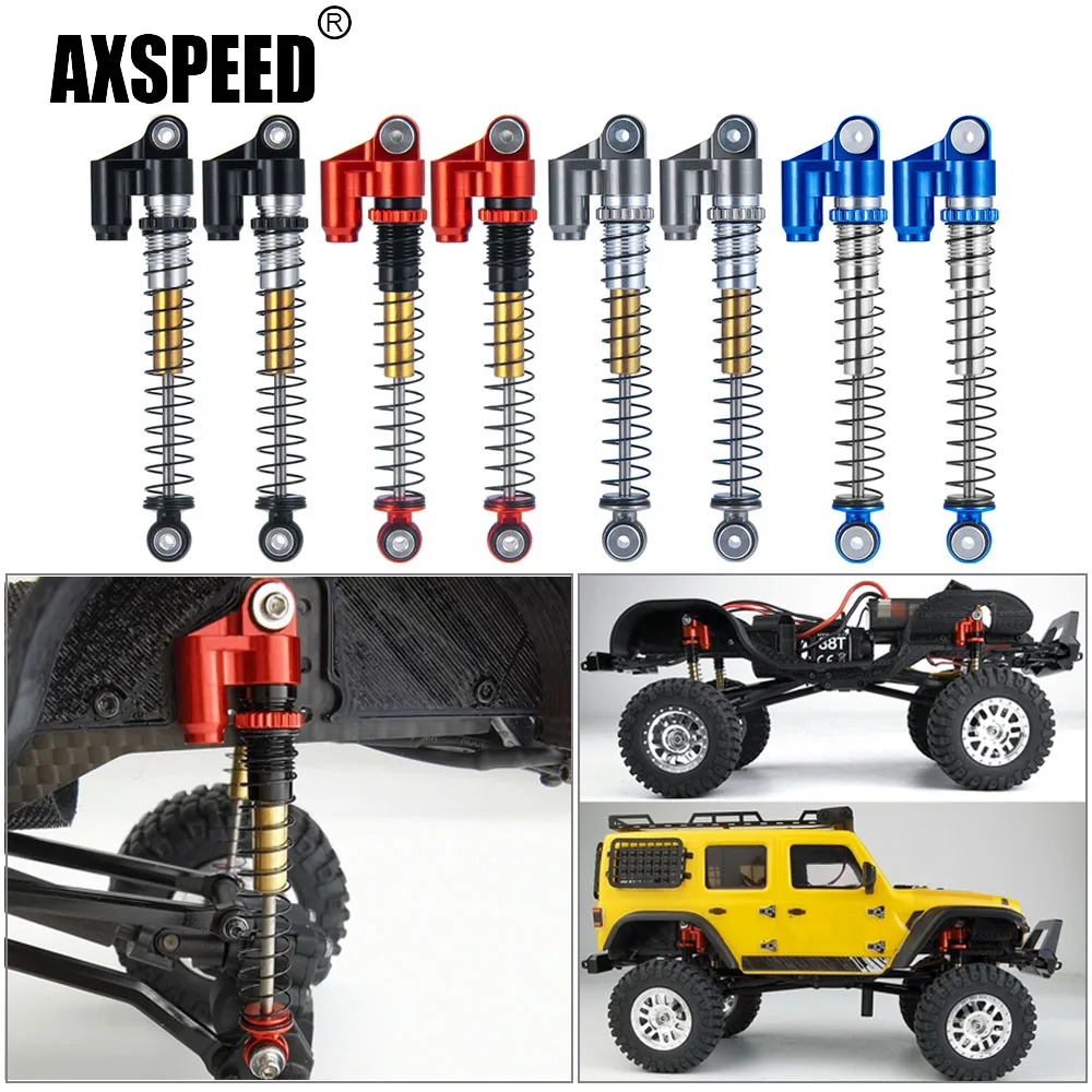 

Амортизатор AXSPEED 48 мм из алюминиевого сплава для Axial SCX24 Deadbolt C10 Gladiator Wrangler 1/24 деталь для гусеничного автомобиля и грузовика на радиоуправлении