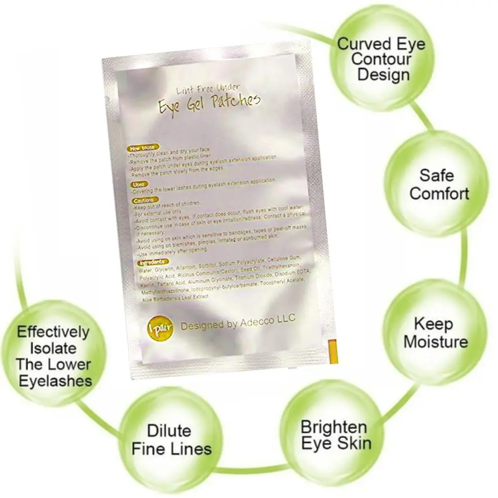 Eyelash Patches 100Pairs Eyelashes Gel Patch Grafting Eyelash Under Pads Eye Patches Eyelash Extension Paper Sticker Wraps Makeup Tools Eyelash Pad Eyelash Accessories Eyelash Extension Supplies