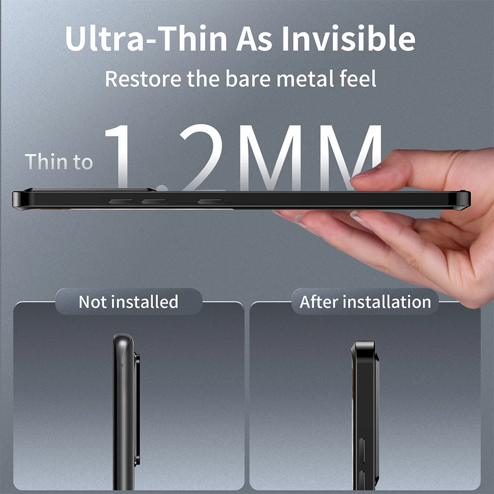 Metal Shell For Galaxy S21 FE Case S20 S22 Ultra Plus Note 20 Aluminum Alloy Frame Translucent Frosted Magnetic Core Back Cover