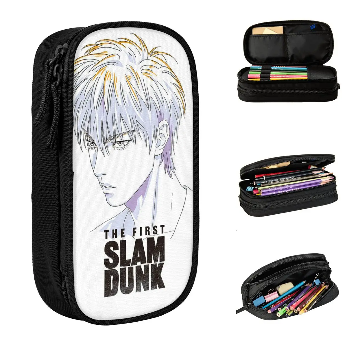 

Slam Dunk Japanese Anime Pencil Case Sakuragi Hanamichi Kaede Rukawa Pencil Pouch Pen Large Storage Pencil Bag School Stationery