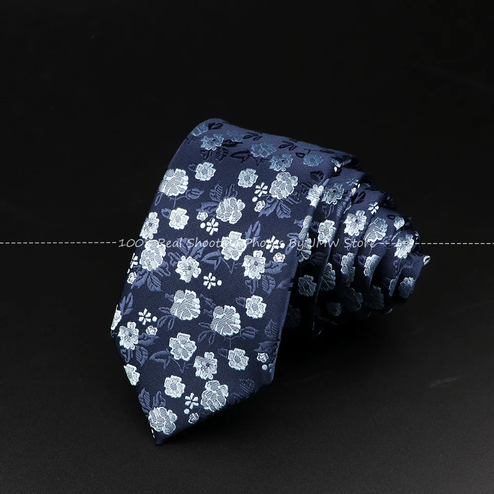 Men Jacquard Woven Tie Polyester Floral Necktie Bowtie Suit Vintage Red Blue For Groom Business Wedding Party Collar Accessories