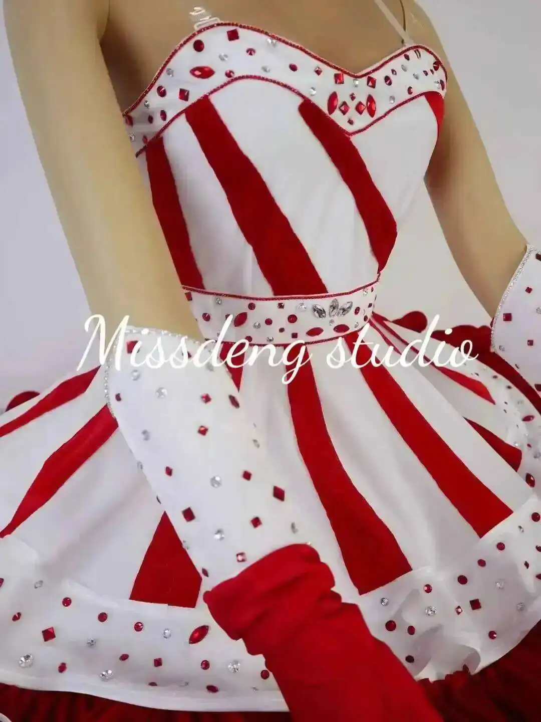 Costume da Ragazza Gelato/Caramella per Bar, Nightclub, Cosplay, Natale, Parata a Tema Dolcezza, Costume da Performance Personalizzato - immagine 3