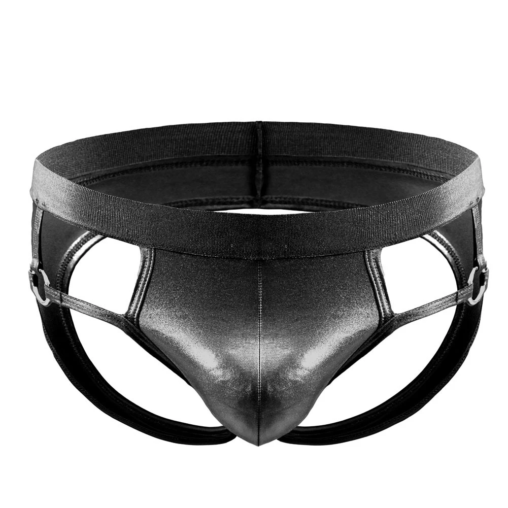 

Мужские трусы с открытой промежностью, сексуальное нижнее белье из искусственной кожи, трусы с открытой промежностью, стринги, эротическое нижнее белье для геев
