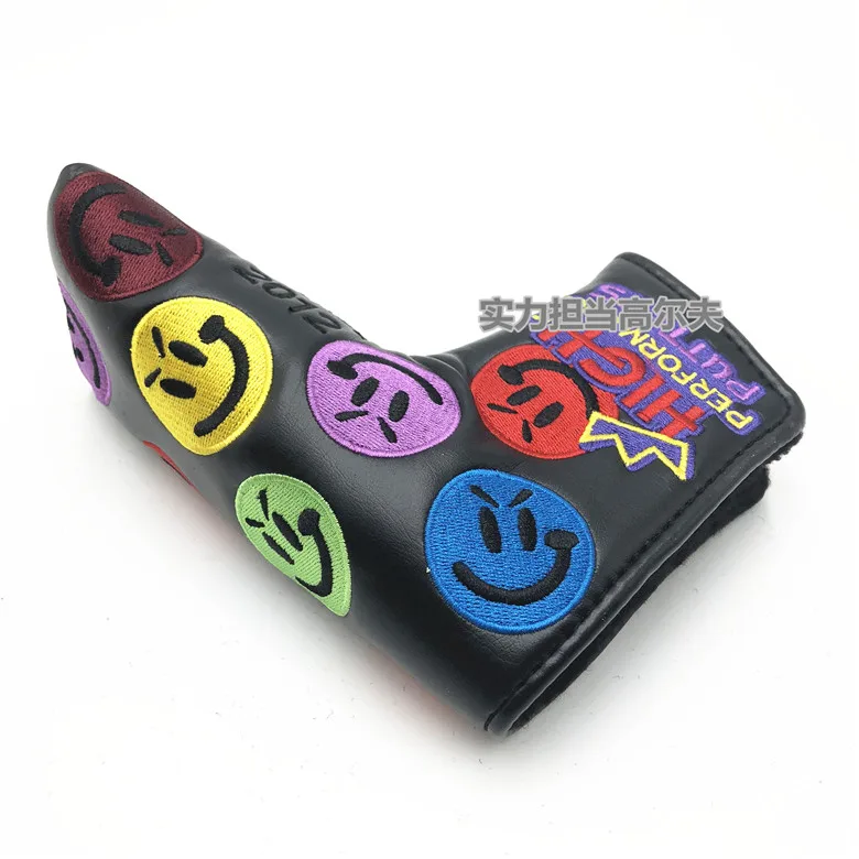 Golf Club Headcover 30 Kinds Golf Club Blade Putter Headcover Super Rat Snow Man Smiling Boxing Stripes Mouse Cherry Blossom