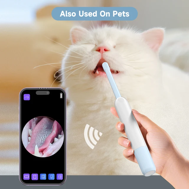 Wireless Visual Endoscope Camera 1920P HD for iOS/Android Phones 6 LEDs WiFi Endoscope for iOS/Type-C/Tablet 1080P 5