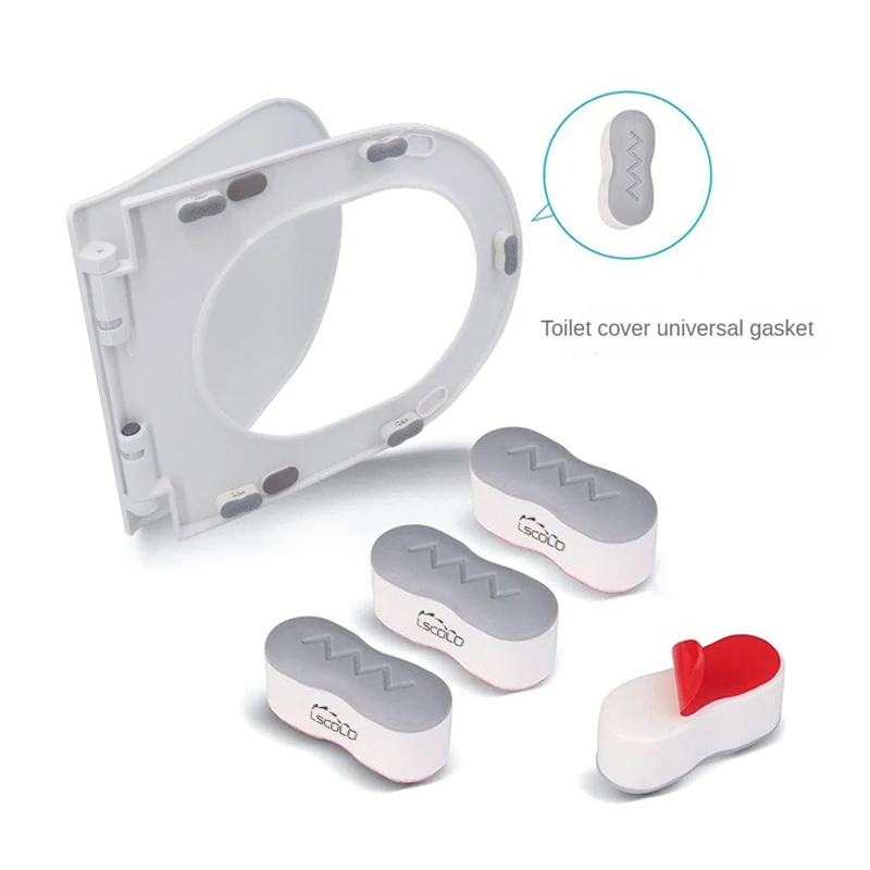 Toilet Seat Accessories 4Pcs Antislip Toilet Cover Gasket Bumper