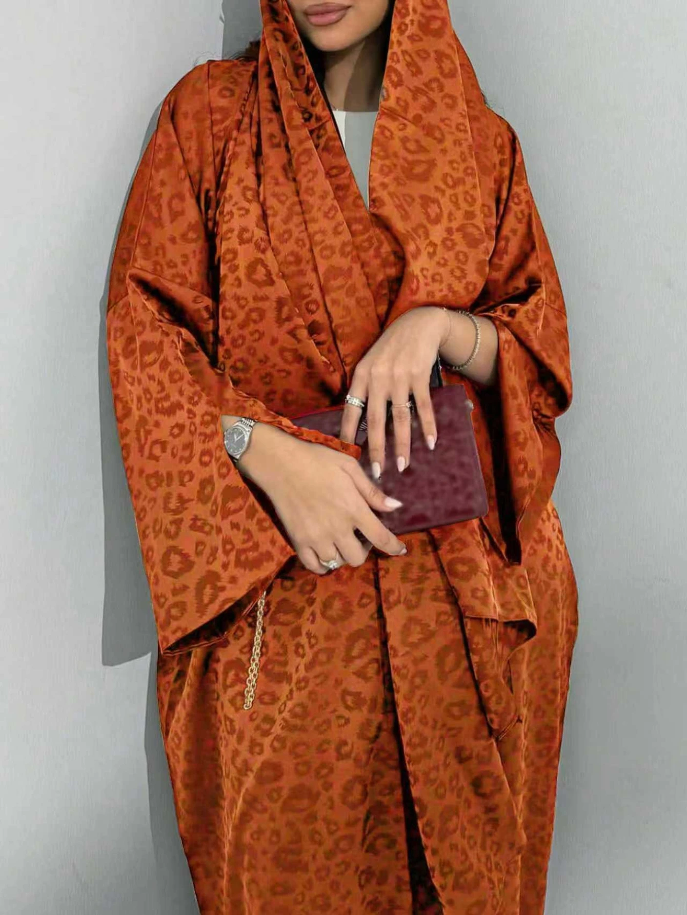 burgundy with hajib