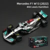 Bburago 1:43 2022 Mercedes AMG W13 F1 Formula Racing Car Static Simulation Diecast Alloy Model Car 3
