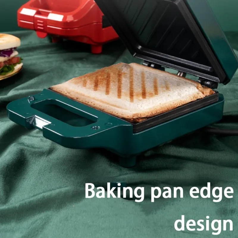 220V 650W Sandwich Machine Bread Machine Breakfast Net Red Light Food Household Multifunctional