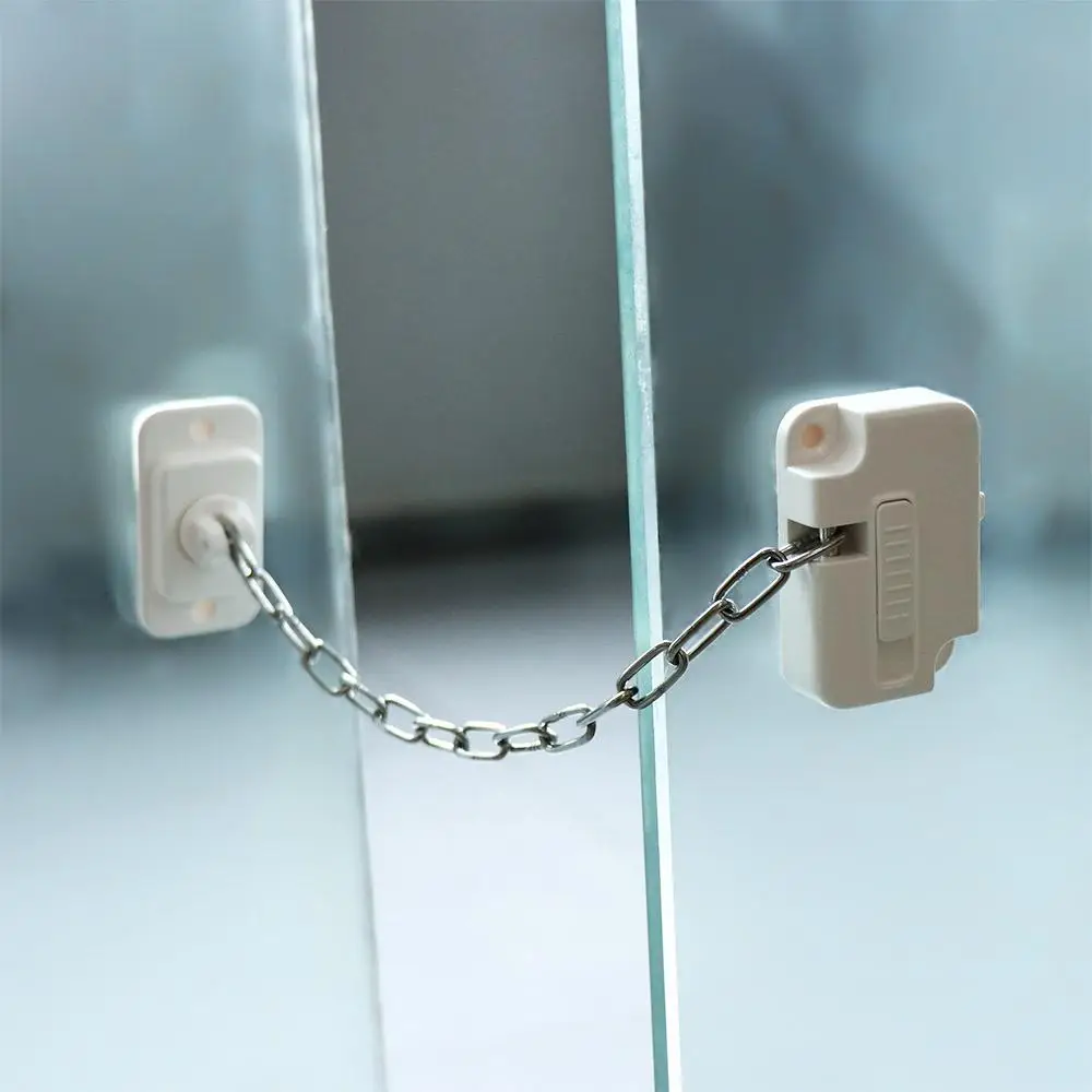 Замок для шафи Регульований замок безпеки для вікон ABS Самоклеючий замок для віконної рами Міцний віконний обмежувач без свердління для дому