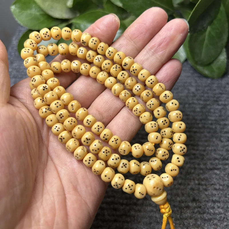 

Натуральный жёлтый пчелиный воск, тибетская масса, костяная масляная масса прямоугольной формы 108, браслет с ситечком