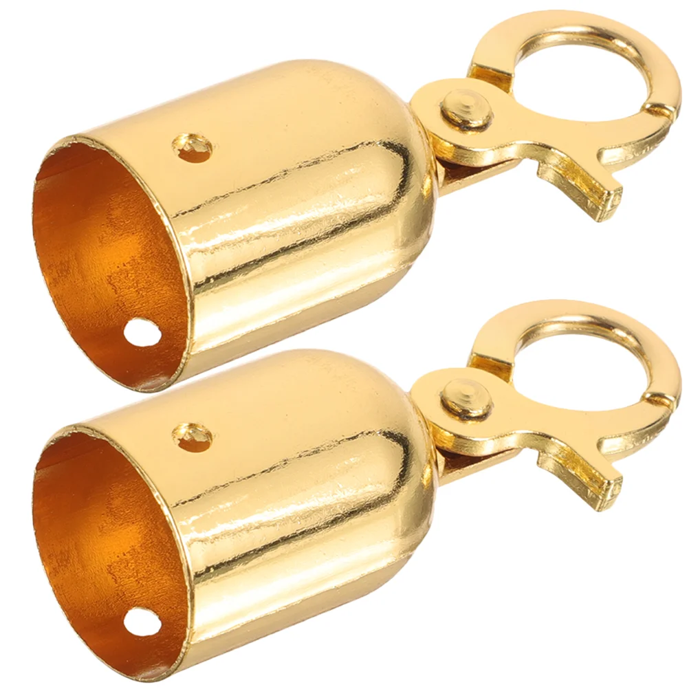 

2pcs Rope End Stoppers Snap Hook Decking Rope Fittings Stainless Steel Rope End Stoppers