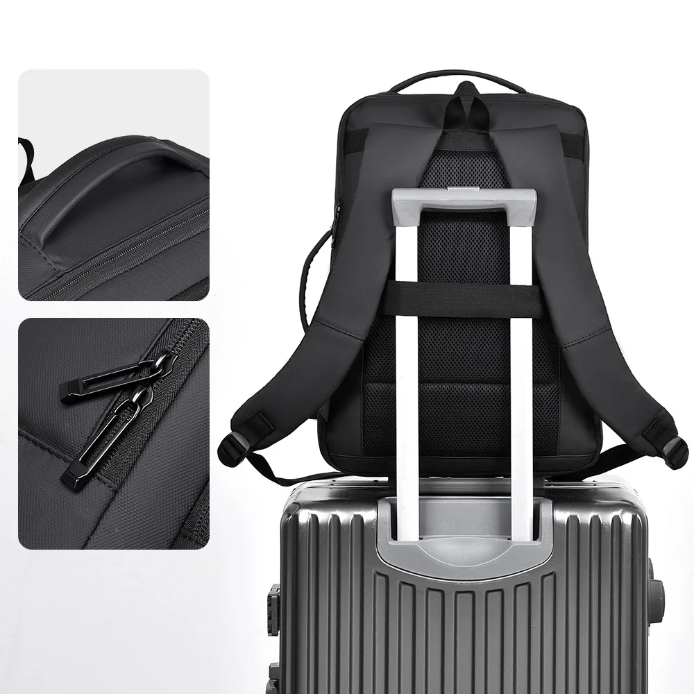 New High-capacity Expandable Travel Backpack For Both Men And Women, Simple Commuting Backpack, Computer Bag, Business Backpack - 5