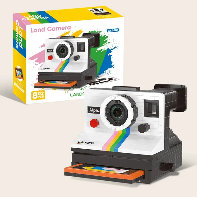 Retro camera Building Kit Construction Model Building Blocks Set, Collectible Gift Idea Building Set for Adults and Teen 4