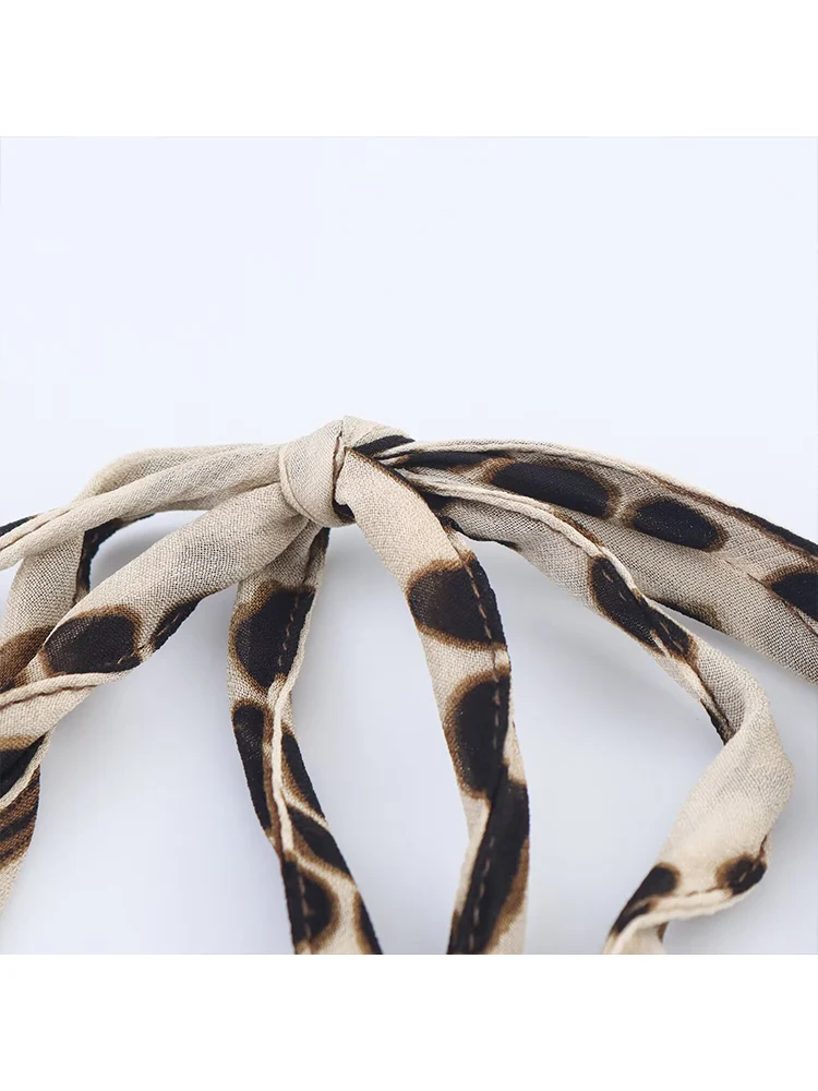 TFMLN 2025 Summer Women Vintage Print Halter Dresses Casual Loose Sleeveless Temperament Vacation Long Dress Fashion Backless