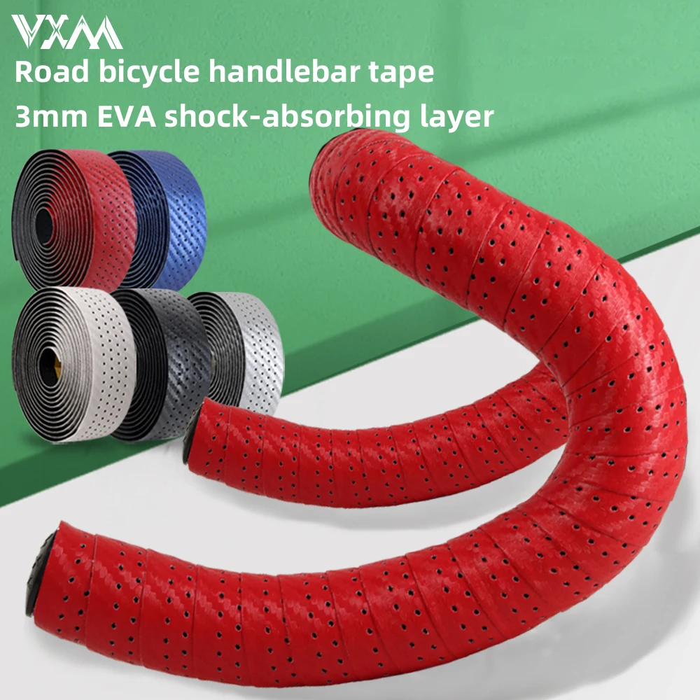 MOTSUV Bike Handlebar Strap breathable Shock Absorbing Road Bicycle Handlebar Tape PU+EVA Anti-slip Accessories
