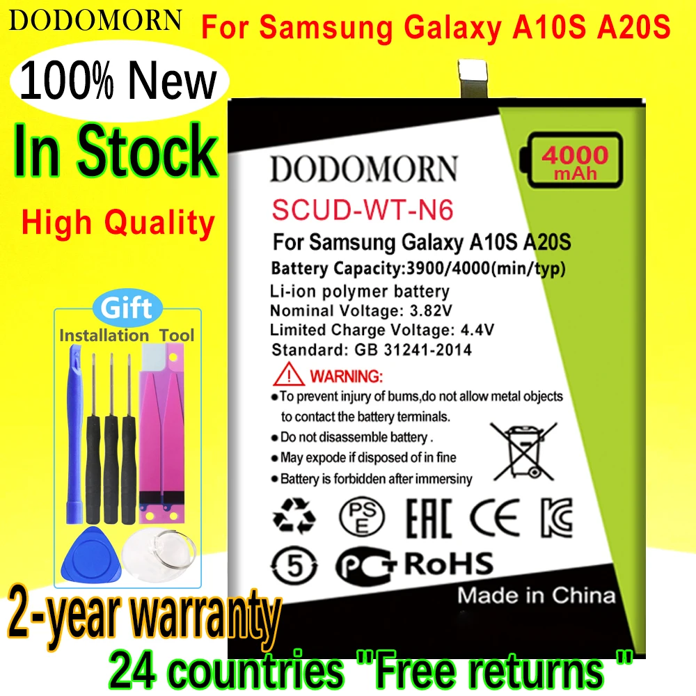 

DODOMORN SCUD-WT-N6 For Samsung Galaxy A10S A20S SM-A2070 A207F/M A107F/DS For Honor Holly 2 Plus High Quality+Tracking Number