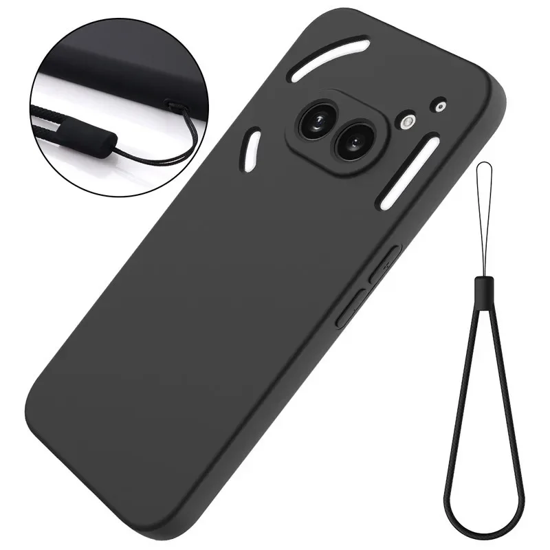 Liquid Silicone Phone Case with Anti-Slip Strap