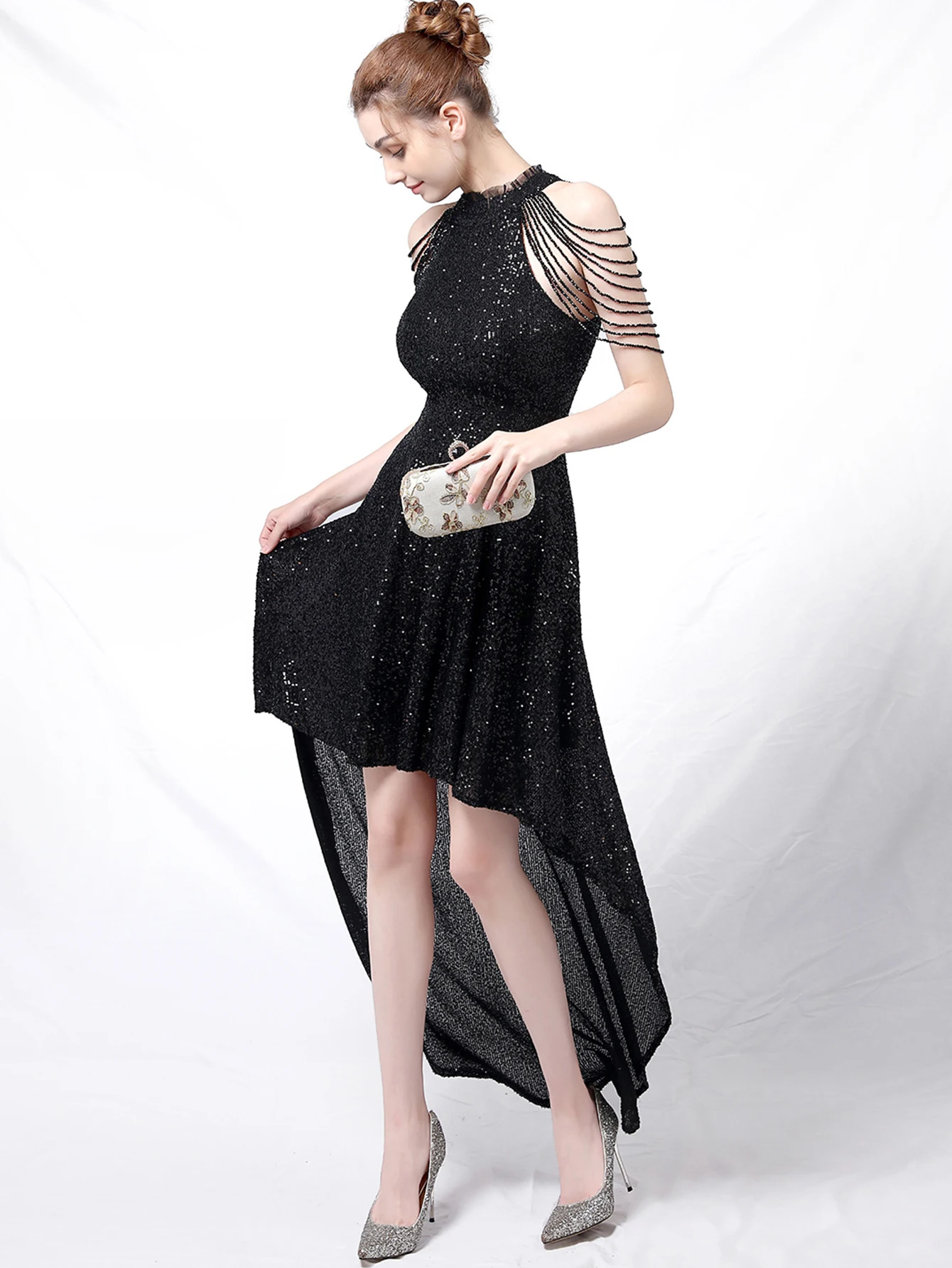 Sexy black sequin maxi summer dress women 2026 elegant luxury wedding  evening long dresses ladies birthday party dresses vestido - AliExpress  200000345