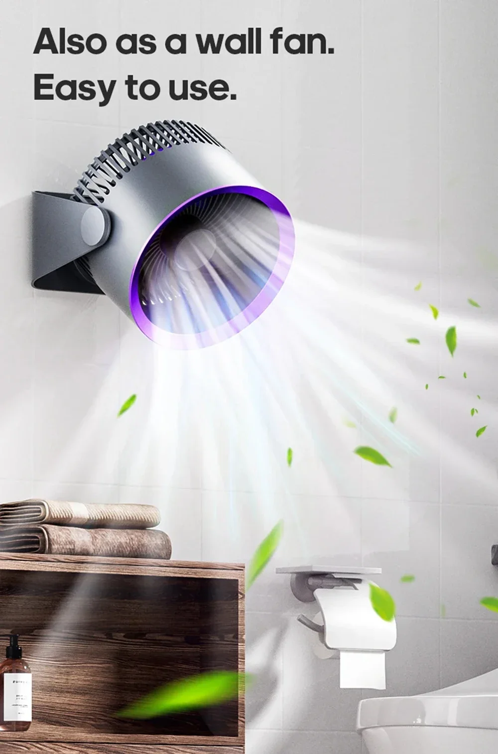 Description Picture 6 of itemMultifunctional Electric Fan Circulator Wireless Portable Home Quiet Ventilator Desktop Wall Ceiling Fan Air Cooler Ceiling Fan